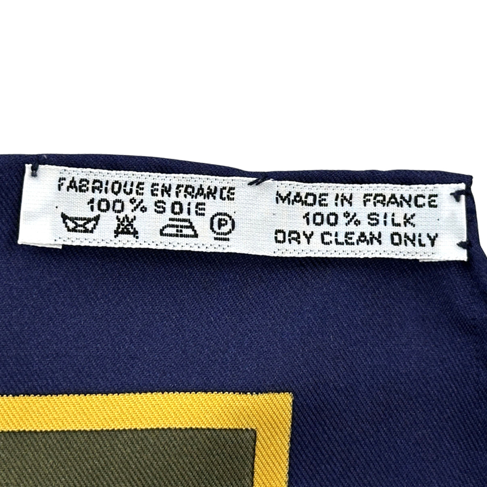 HERMES Yellow Silk Scarf - Picture 7 of 9